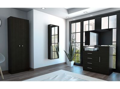 Imagen 2 del producto Combo Dormitorio Dreams 4: Clóset 2P + Cómoda 4C + Zapatero Wengue