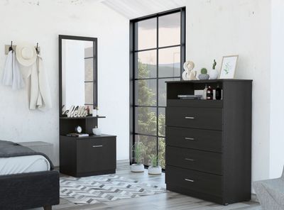 Imagen 2 del producto Set Muebles Dormitorio Dreams 11: Cómoda 4C + Velador Multifuncional