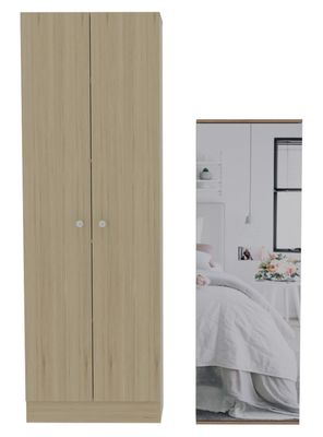 Clóset 2P + Zapatero Leto con Espejo Beige Rovere
