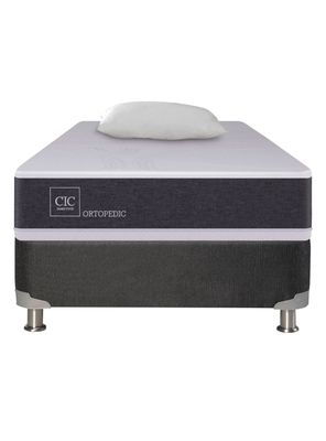 Imagen 2 del producto Box Spring New Ortopedic B5 Black 1 Plaza + Almohada