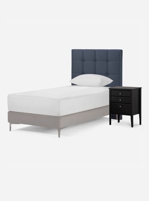 Set Muebles Respaldo 1.5 Plazas + Velador Issey