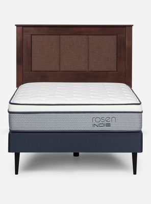 Imagen 2 del producto Cama Europea Indie 1.5 Plazas + Respaldo Rachel