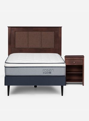 Imagen 2 del producto Cama Europea Indie 1.5 Plazas + Set de Muebles Rachel