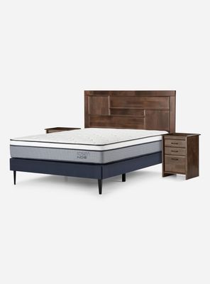 Cama Europea Indie 2 Plazas + Set Muebles Dolce