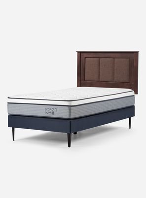 Cama Europea Indie 1 Plaza + Respaldo