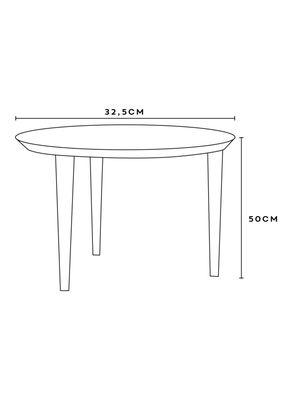 Imagen 2 del producto Mesa de Centro Norska Redonda Mediana