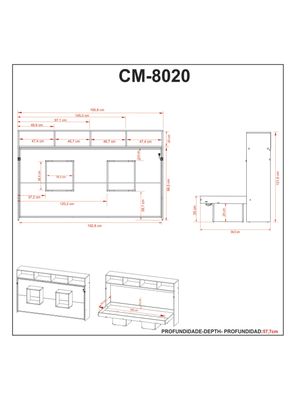 Imagen 2 del producto Cama Funcional 1 Plaza Somier Abatible Lateral