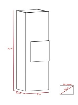 Imagen 2 del producto Mueble Optimizador de Baño Vanguard Rovere Blanco
