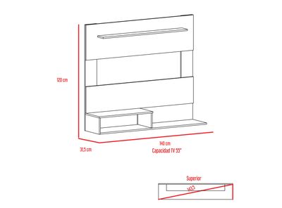 Imagen 2 del producto Combo TuHome Panel TV 55"" + Biblioteca