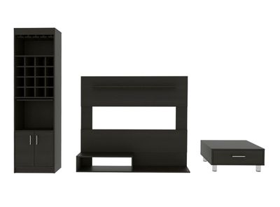 Panel TV 55"" + Bar Cava + Mesa Centro TuHome