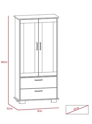 Imagen 2 del producto Vitrina + Mesa Centro Classic TuHome