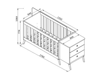 Imagen 2 del producto Cuna Encanto Blanca Kidscool
