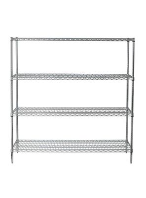 Imagen 2 del producto Estante Acero Cromado 61 x 152 x 160 cm 4 Repisas