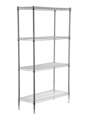 Estante Acero Cromado 36 x 91 x 160 cm 4 Repisas