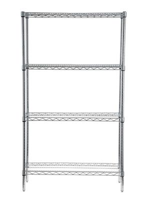 Imagen 2 del producto Estante Acero Cromado 36 x 91 x 160 cm 4 Repisas