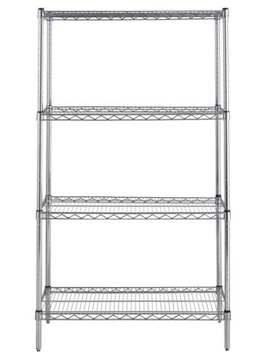 Imagen 2 del producto Estante Acero Cromado 46 x 91 x 160 cm 4 Repisas