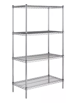 Imagen 1 del producto Estante Acero Cromado 46 x 91 x 160 cm 4 Repisas