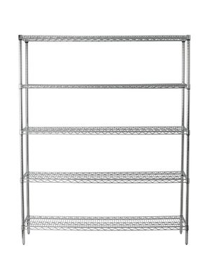 Imagen 2 del producto Estante Acero Cromado 46 x 152 x 188 cm 5 Repisas