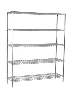 Imagen 1 del producto Estante Acero Cromado 46 x 152 x 188 cm 5 Repisas