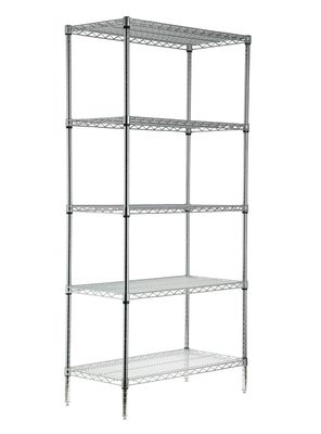 Estante Acero Cromado 46 x 91 x 188 cm 5 Repisas