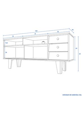Imagen 2 del producto Rack CIC TV 60"" Miscanti