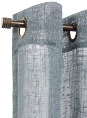 Imagen 2 del producto Set Idetex Cortinas Velo Lino 140 x 220 cm Grafito Idetex