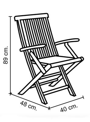 Imagen 2 del producto Silla Plegable Teca