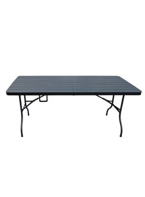 Mesa Plegable Negra 180 cm