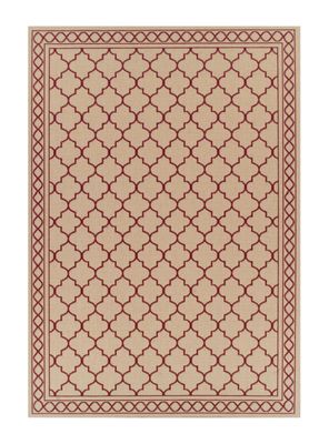 Alfombra Sisal 200x285 cm Red