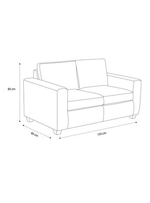 Imagen 2 del producto Sofá Felpa América 2 Cuerpos