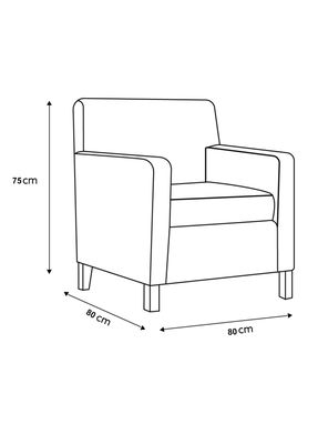 Imagen 2 del producto Sillón Felpa América