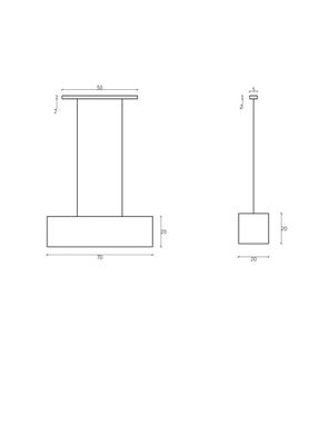 Imagen 2 del producto Lámpara Diseño 3 Colgante M100 Negro