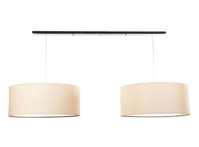 Lámpara Diseño 3 Colgante 2L Doble Cromo