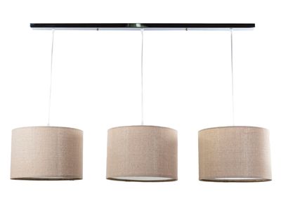 Lámpara Diseño 3 Colgante 1L Triple Cromo