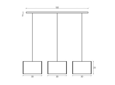 Imagen 2 del producto Lámpara Diseño 3 Colgante 1L Triple Cobre