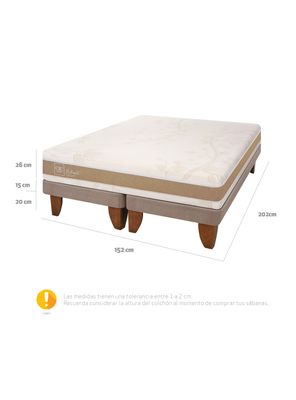 Imagen 2 del producto Cama Europea Rilassati Infinity 2 Plazas Long Base Dividida