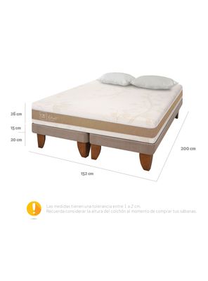 Imagen 2 del producto Cama Europea Rilassati Infinity 2 Plazas Long Base Dividida + Almohadas