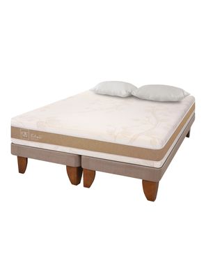 Cama Europea Rilassati Infinity King Base Dividida + Almohadas