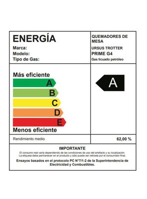 Imagen 2 del producto Kit Empotrable Horno Prime EPC4 + Campana VF 60 Inox 1 m + Encimera Prime G4 GL