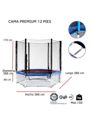 Imagen 2 del producto Cama Elástica Premium 366 Metros