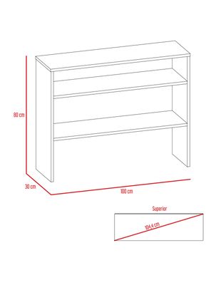 Imagen 2 del producto Combo Living Beijing Rovere Biblioteca Cubo + Arrimo + Mesa de Centro TuHome