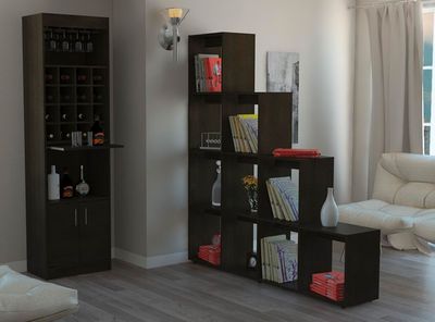 Combo Living Beijing Bar Kava + Biblioteca Escalera Wengué