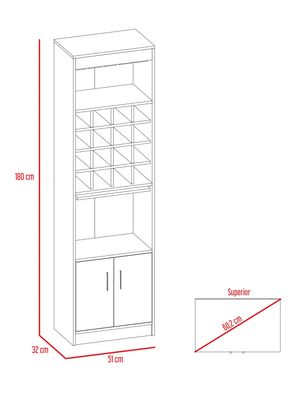Imagen 2 del producto Combo Living Beijing Rovere Bar Kava + Biblioteca Escalera