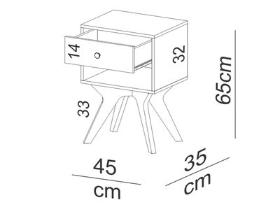 Imagen 2 del producto Velador NY Off White