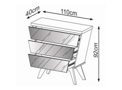 Imagen 2 del producto Cómoda Off White Milan
