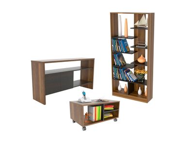 Imagen 2 del producto Combo de Living Classic Biblioteca + Arrimo + Mesa de Centro
