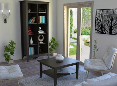 Imagen 2 del producto Combo Living Essential Wengué Librero + Mesa de Centro Attimo