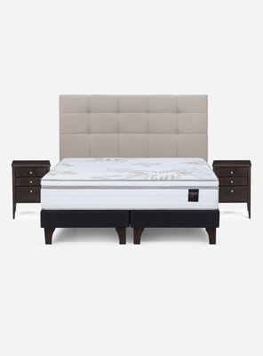 Imagen 2 del producto Cama Europea Art 4 2 Plazas Base Dividida + Set Muebles Issey