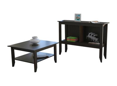 Imagen 1 del producto Combo Living Essential Wengué Mesa de Centro + Arrimo Attimo