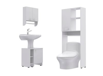 Combos Baño Big Bath Botiquín Mural + Optimizador Lavamanos 47-A + Armario Optimizador Attimo